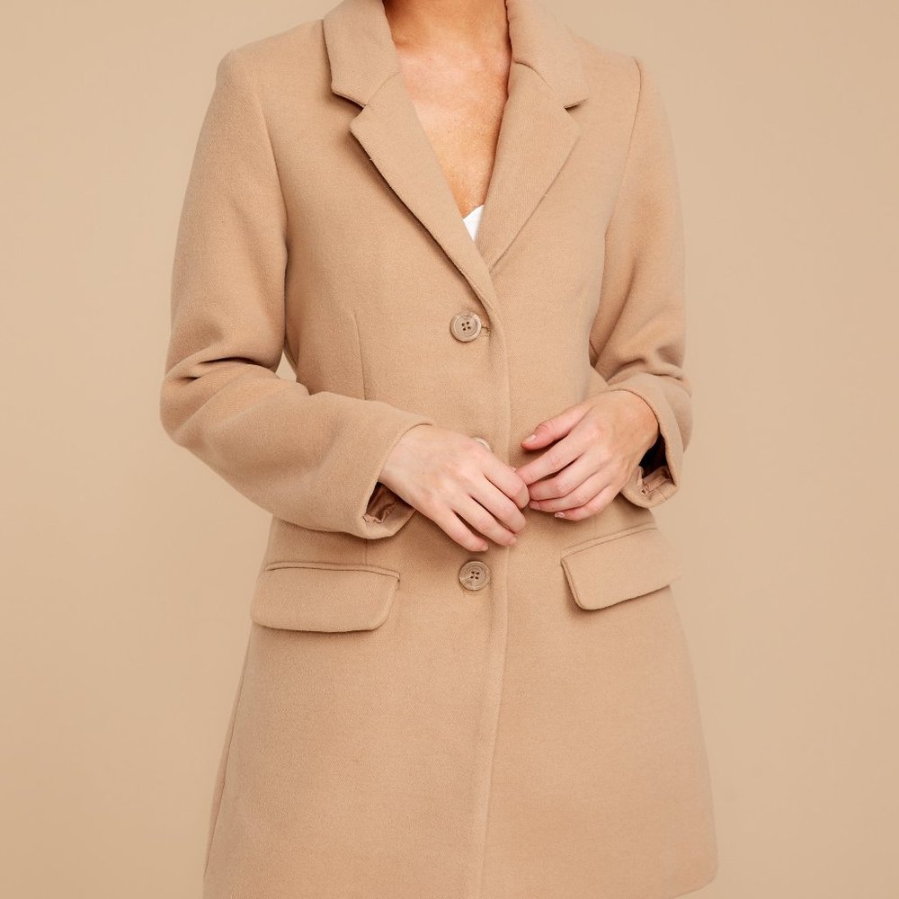 BB DAKOTA - NWT- WHISKEY BUSINESS COAT IN CAMEL